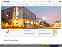 Tablet Screenshot of hotel-dresden.dorint.com