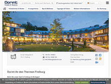 Tablet Screenshot of hotel-freiburg.dorint.com