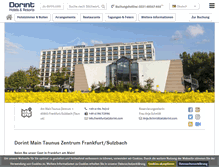Tablet Screenshot of hotel-frankfurt-sulzbach.dorint.com