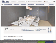Tablet Screenshot of hotel-koeln-city.dorint.com