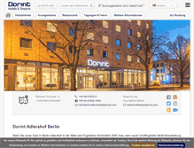 Tablet Screenshot of hotel-berlin-adlershof.dorint.com