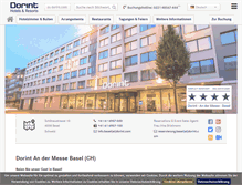Tablet Screenshot of hotel-basel.dorint.com