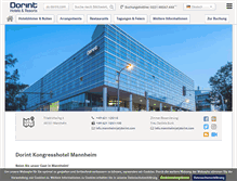 Tablet Screenshot of hotel-mannheim.dorint.com